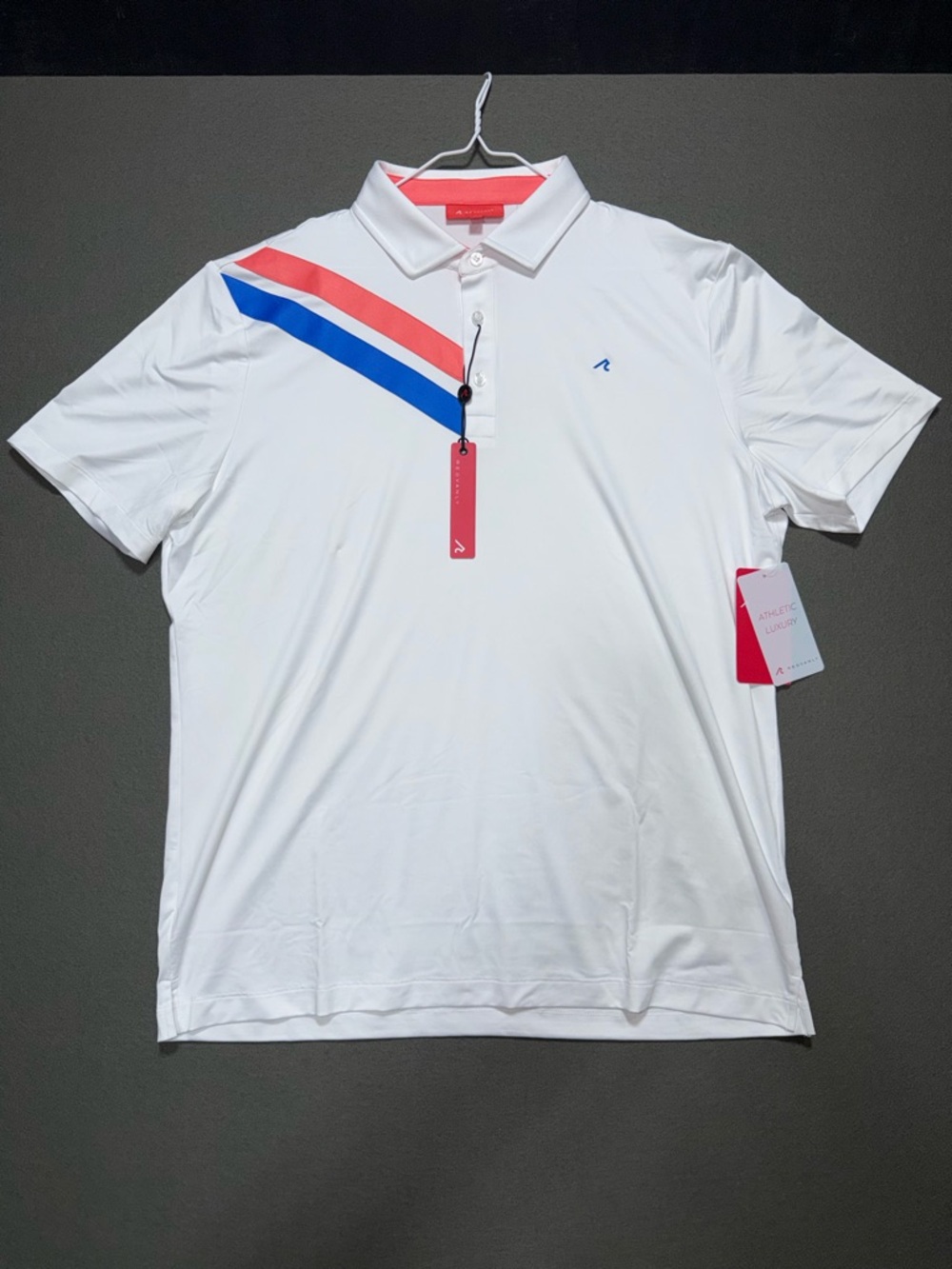 Redvanly Westin Polo Bright White Size Large New with Tags $110